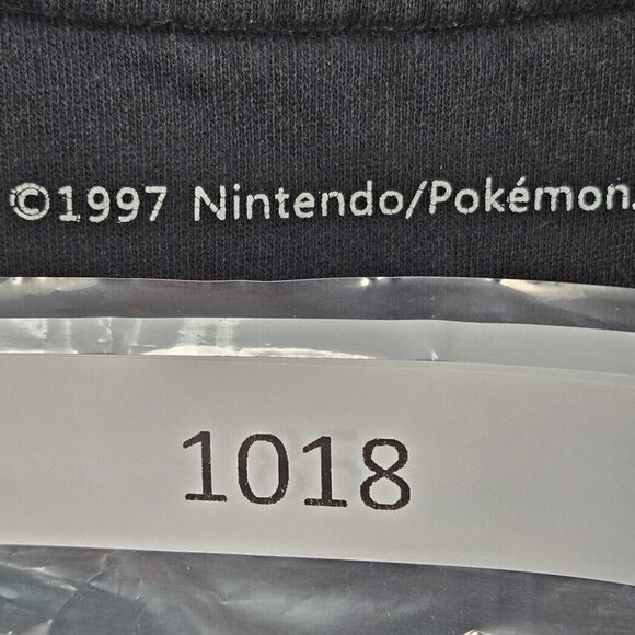 Y2K Pikachu Pika Pika Embroidered Sweatshirt Pokemon Long Sleeve Unisex Size XL - Picture 10 of 10